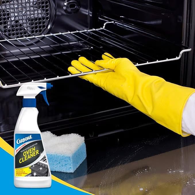 Carbona Oven Cleaning 2-Pack – Oven Cleaner Spray (16.8 OZ) & Oven Rack & Grill Cleaner Kit,16.8 FL OZ (Variety Pack)