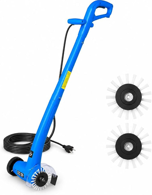 Electric Stand-Up Grout Cleaner Machine – Compact Lightweight Floor Scrubber for Tile, Bathroom & Kitchen Grout Lines | Easy-to-Use Deep Cleaner for Ceramic & Porcelain Tile Floors (Small)