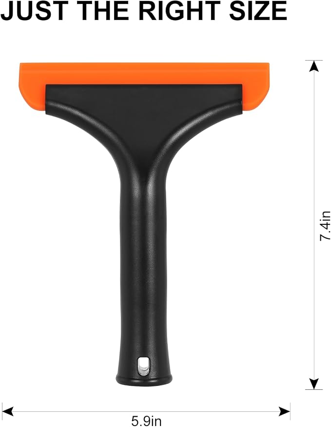 SetSail Shower Squeegee for Glass Doors, Small Squeegee for Shower Glass | Mini Silicone Squeegee for Window, Glass Door, Bathroom, Mirror, Car Window
