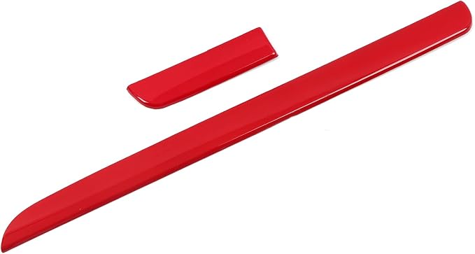 HIGH FLYING for Subaru WRX STI 2015-2021, XV Crosstrek 13-17 Car Accessories Dashboard Center Console Strip Decor Cover Trim ABS Red 2pcs (Not Fit RHD)