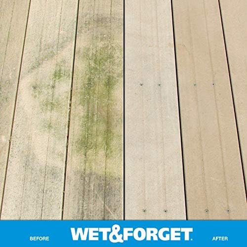 Wet & Forget Outdoor Moss, Mold, Mildew, & Algae Stain Remover Multi-Surface Cleaner, Ready to Use, 64 Fluid Ounces, 4 Pack