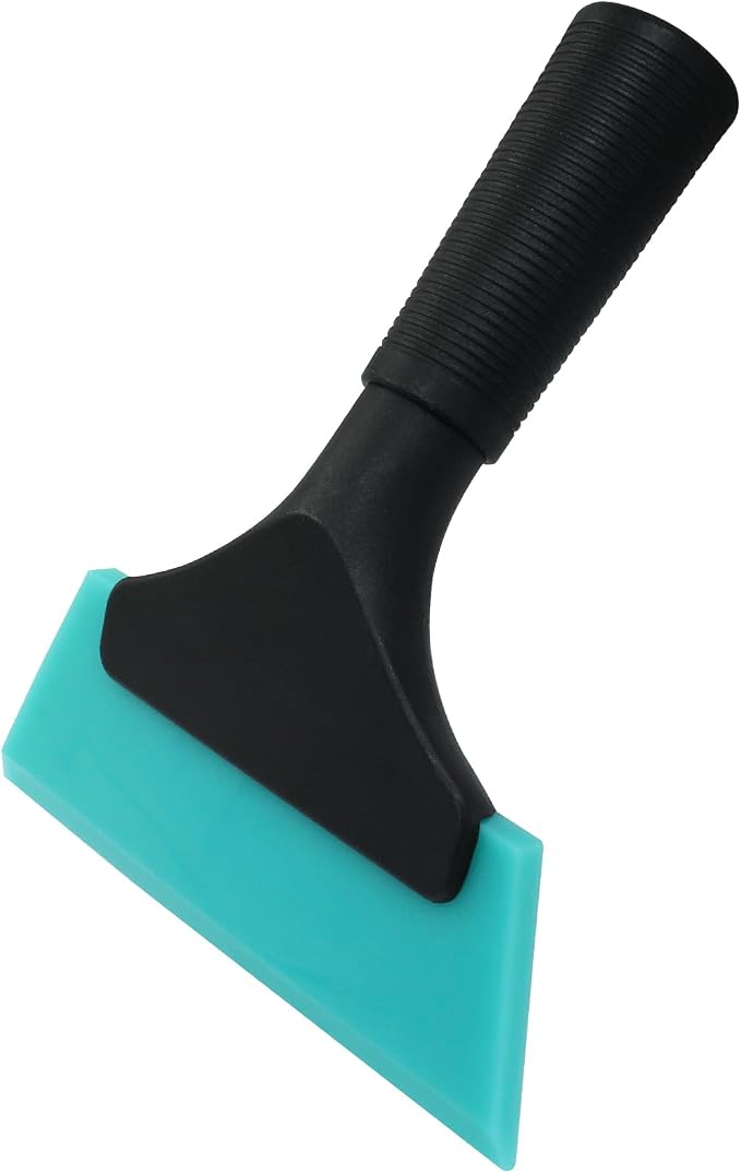 Hordion 2Pcs Small Squeegee 5" Rubber Blade Window Tint Squeegee Light Blue | Light Blue Mini Wiper for Car Windshield Mirror Shower Auto Cleaning