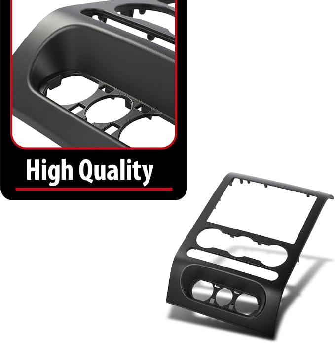 DOTCOM Dash Cover Dash Bezel Trim Dash Panel Cover Fit Ford F150 2004-2008 | 4L3Z-1504302-AAA,Black