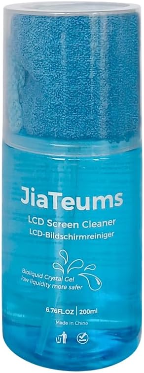 Car Screen Cleaner,TV Screen Cleaner with Wipe Cloth(200ml*1) | Streak-Free,Fast-drying,Non-Drip,Widely Applicable to Eyeglasses,Displays,Phone Screens,CD Disc,LCD LED and Electronics