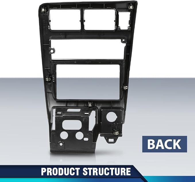 PIT66 Center Radio Dash Bezel Compatible with Toyota Tacoma 1998-2004 | Climate Control Dashboard Cover, Instrument Panel, Black, Interior Accessory, Easy Installation, Fit Toyota Tacoma 1998-2004