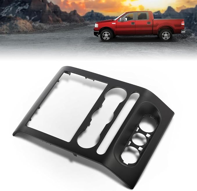 DOTCOM Dash Cover Dash Bezel Trim Dash Panel Cover Fit Ford F150 2004-2008 | 4L3Z-1504302-AAA,Black