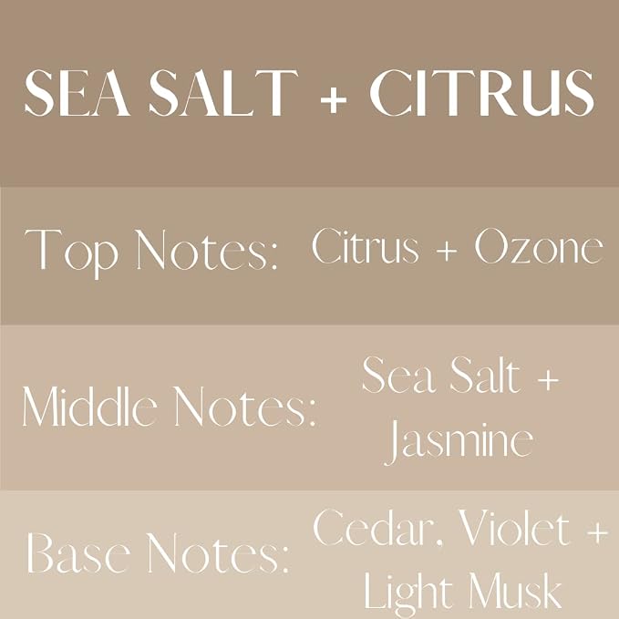 River Birch Sea Salt + Citrus Scented Linen and Room Spray | Home Fragrance | 4 oz Glass Amber Bottle | Luxury Signature Scent | Handmade in Texas