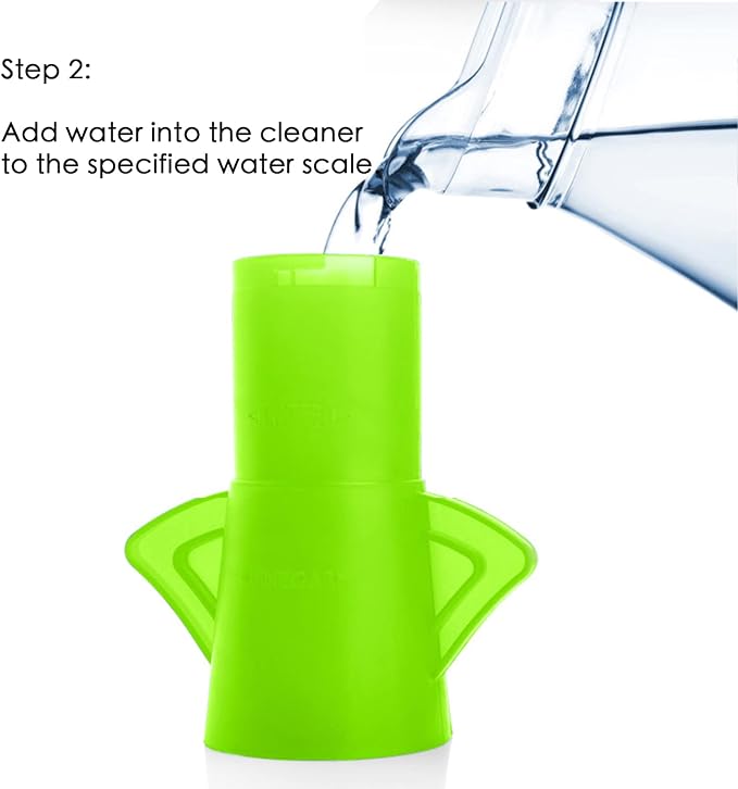 Microwave Steam Cleaner Angry Mom, Steamer Cleaning with Vinegar and Water, Angry Mum Microwave Oven Cleaner for Kitchen Office Chemical Free, Steams From Head (Green)