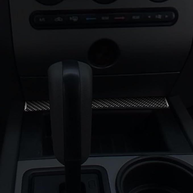 Real Carbon Fiber Center Stickers Fit for Ford Expedition 2007-2014 | for 2007 2008 2009 2010 2011 2012 2013 2014 | Center Console Storage Box Trim | Accessories | Thick Overlay