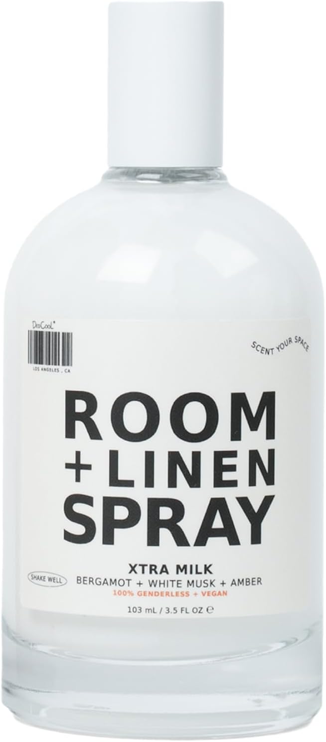 DedCool, Room + Linen Spray, Xtra Milk, Essential Oil Infused, 3 fl oz | Natural non-toxic formula freshens home, bedding, couch, closet & bathroom