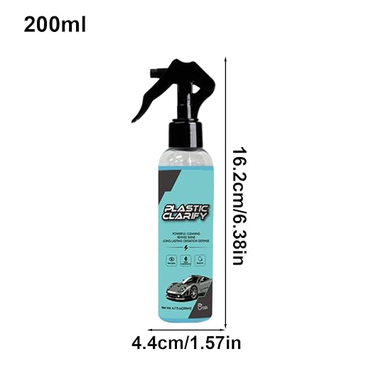 Trim Restorer - Car Shine Spray, plastlc Reviver | Dashboard Polish, surfaca Protector for Tires, Bumper, Interior Door Panel, Truck Handle, SUV Trim, Motorcycle Cleaning Maintenance Coating