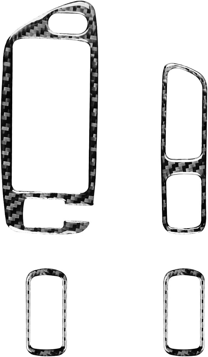 JKYUKU Real Carbon Fiber for Subaru Accessories Door Glass Lifting Control | for Legacy/Outback 2005-2009, Black Door Glass Lifting Control Window Power Switch Buttons Sticker, Premium Sporty Look