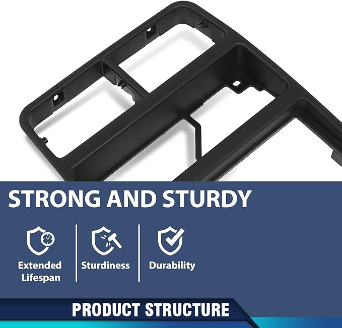 PIT66 Dash Radio AC Bezel Panel Fit Geo Tracker/Suzuki Sidekick 1992-1995 | Dash Radio AC Bezel Panel Trim Compatible with Geo Tracker/Suzuki Sidekick 1992-1995 Dashboard Cover