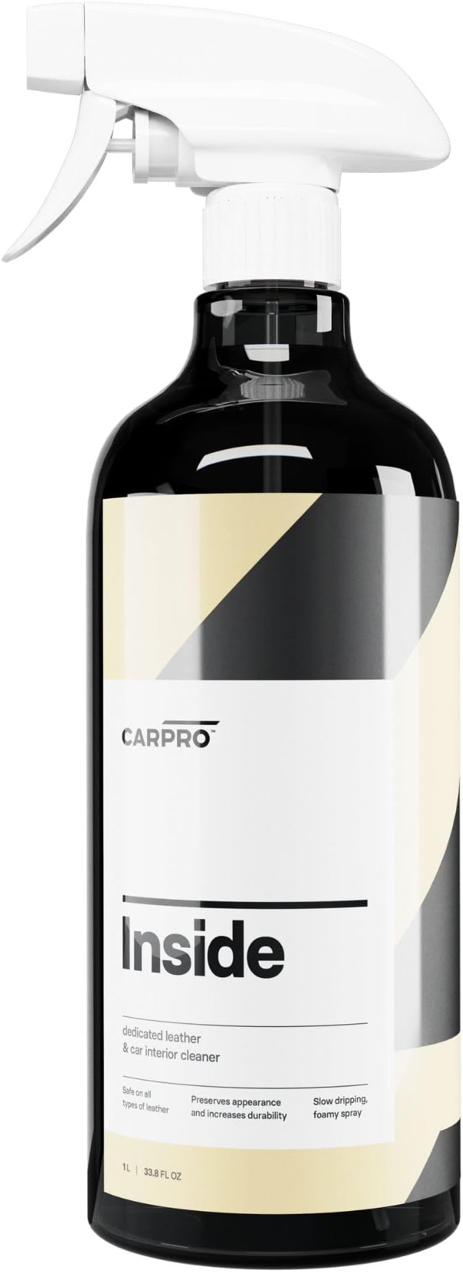 CARPRO Inside Car Interior Cleaner: Ultimate Detailer Car Vinyl, Plastic & Finished Leather - Remove Dirt, Sweat, Oils from Interior Surfaces - Liter (34oz)