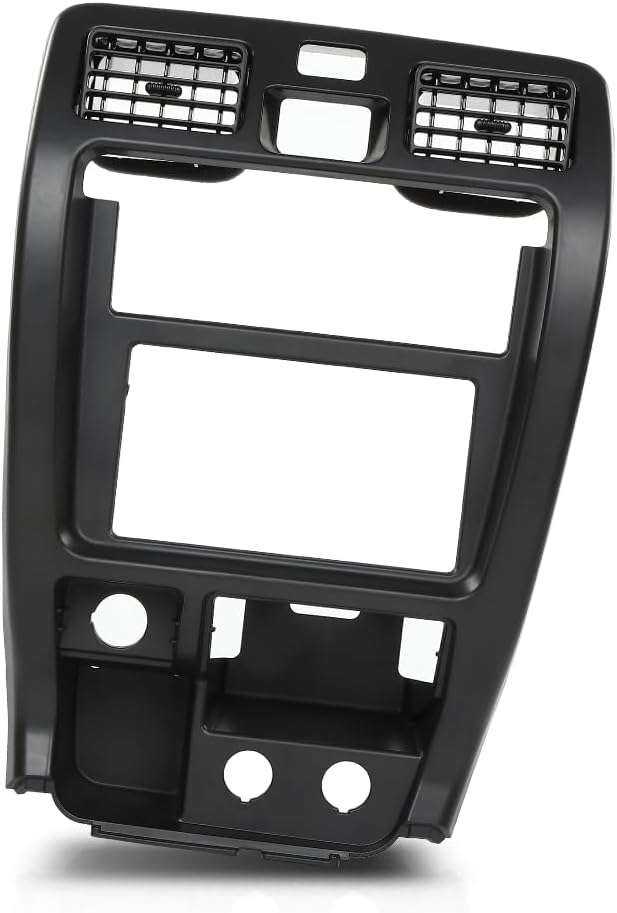 PIT66 Center Dash Radio Bezel Trim Fit Toyota 4Runner 1999-2002 | Center Dashboard Climate Control Cover Fit Toyota 4Runner 1999-2002, Instrument Panel Trim Replacement, Black Finish