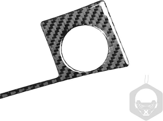Real Carbon Fiber Trim for Audi 80A Q5 Accessories | for SQ5 2018-2025 Dash Push Engine Start Button Panel Frame Cover Sticker Interior Thick Overlay Decal