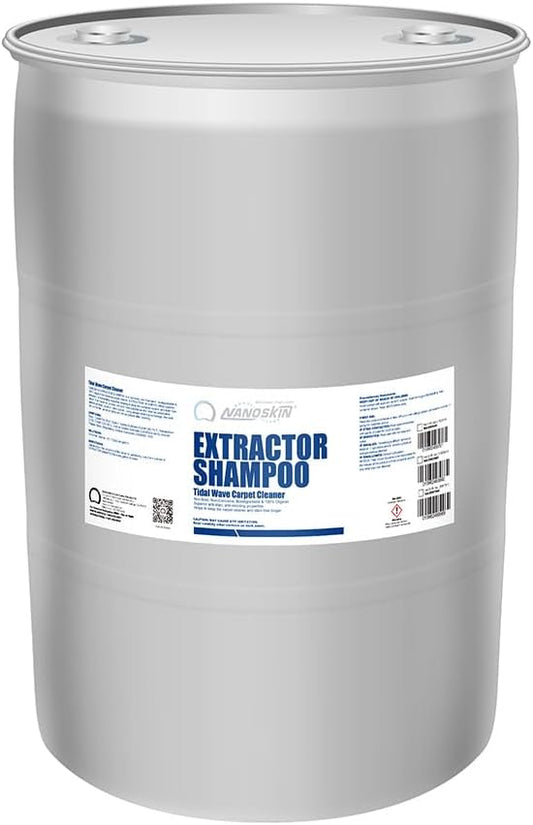 Nanoskin EXTRACTOR SHAMPOO Low Foaming Carpet Cleaner 30 Gallons - Machine Use Upholstery Cleaner, Stain Remover & Odor Eliminator on Rug Car Upholstery Carpets | For Automotive, Home, Office & More
