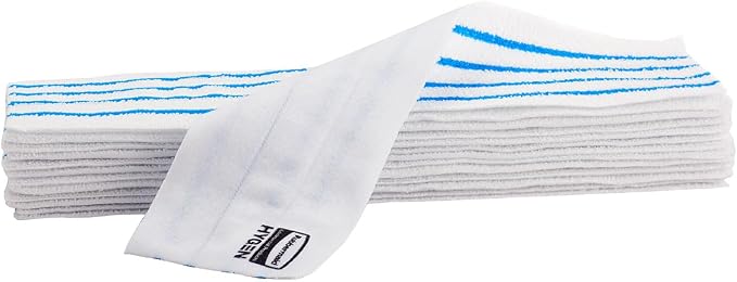 Rubbermaid HYGEN Disposable Microfiber Pad 18 Quick Connect Mop System 50 Count (Pack of 3) with Scrubbing Stripes for Multi-Surface Dry & Wet Cleaning
