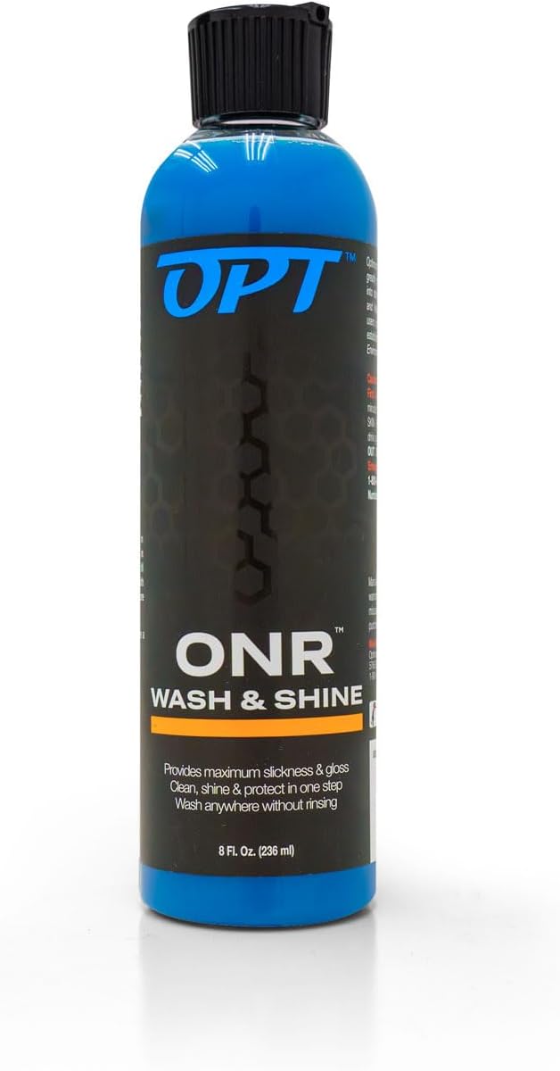 Optimum No Rinse Wash and Shine Version 5 - ONR Rinseless Car Wash Soap for Auto Detailing, Use On Paint, Ceramic Coatings, Glass, Interior (8 oz)