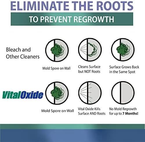 Vital Oxide Disinfectant, Deodorizer, Cleaner, Food-Contact Sanitizer, Virucide –(EPA registration #82972-1) – Kills Mold & Mildew, Eliminates Odors – 32 oz