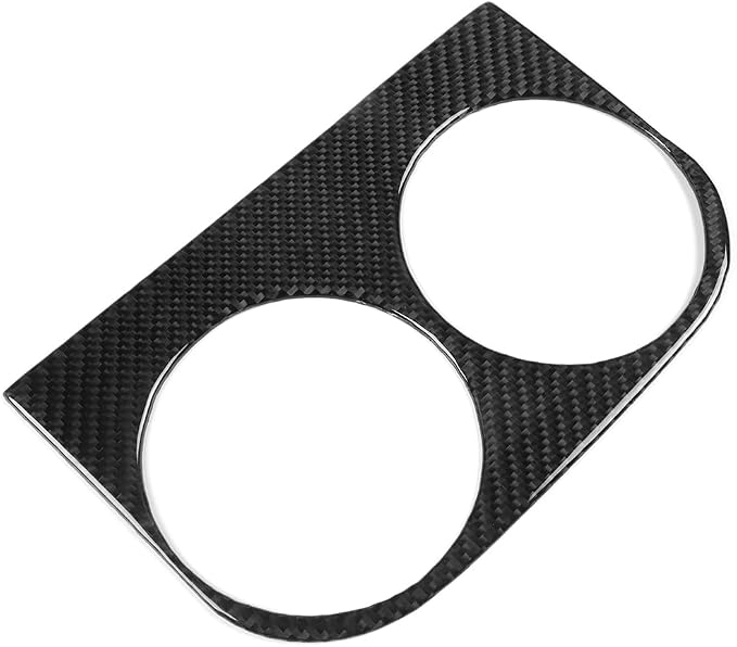 Rear Cup Holder Panel Trim Stickers Fit for Ford Expedition 2007-2014 | Real Soft Carbon Fiber|Cup Holder Panel Decals Accessories Decorations|Thick Overlay|Anti-scratch|Self-adhesive