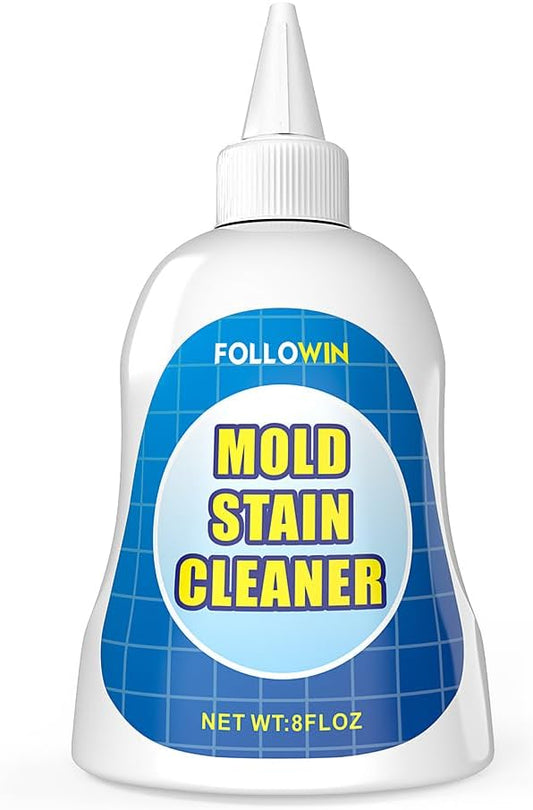FOLLOWIN Concentrated Gel Cleaner, Stain Remover for Bathroom Grout, Silicone Caulk, Washing Machine Seal, Shower Tile, Kitchen Sink, Bathtub, Window Seals, Hard Surfaces,8 oz