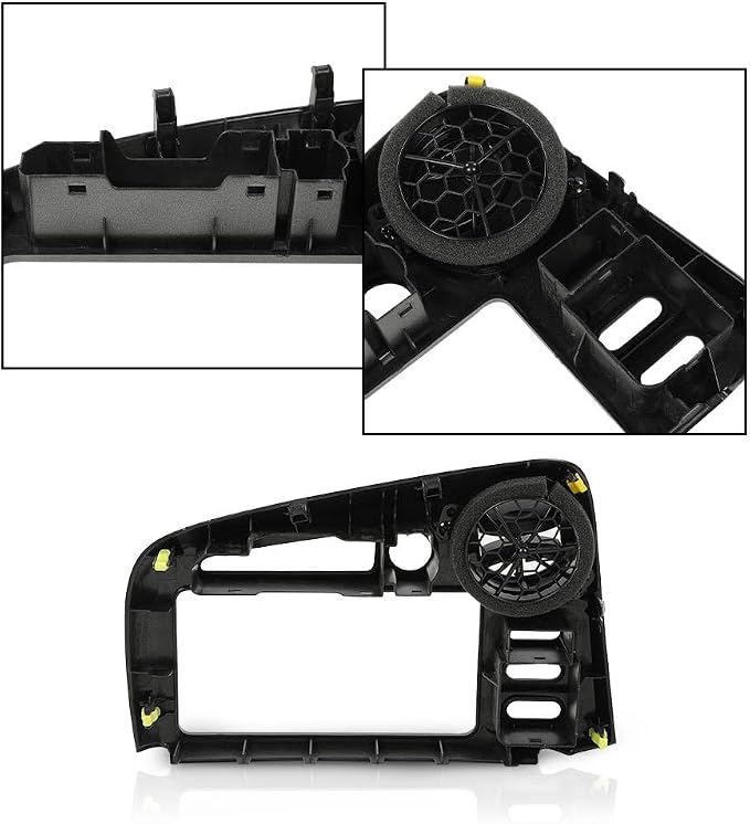 DOTCOM Center Dash Radio Bezel Vent Compatible with Toyota Matrix or Pontiac Vibe 2003 2004 2005 2006 2007 2008 with Same Button Configuration Silver