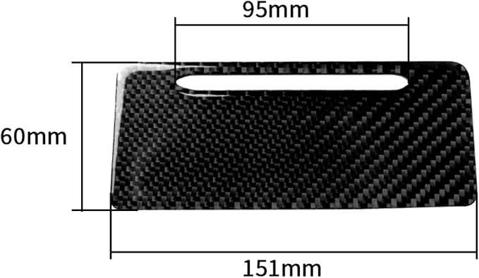 Real Carbon Fiber Trim for Audi Accessories | for B9 A4 S4 A5 S5 2020-2025 / RS5 2021-2025 Rear Cigarette Lighter Panel Interior Thick Overlay Decal