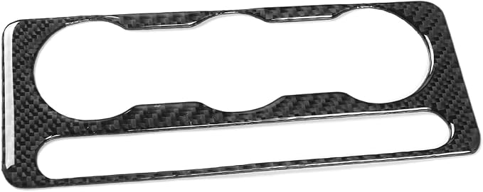 Center Console A/C Stickers Fit for Ford Expedition 2007-2014 Type-B | Real Soft Carbon Fiber | Trim Center Console A/C Control Cover | Accessories | Thick Overlay | Anti-scratch