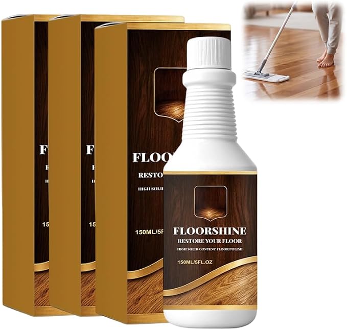 Professional Wood Floor Restorer, 2026 New Wood Floor Restorer Polish for Hardwood Floors, Suitable for Hardwood Floors Laminate Flooring Furniture Surfaces Maintenance (Brown, 3)