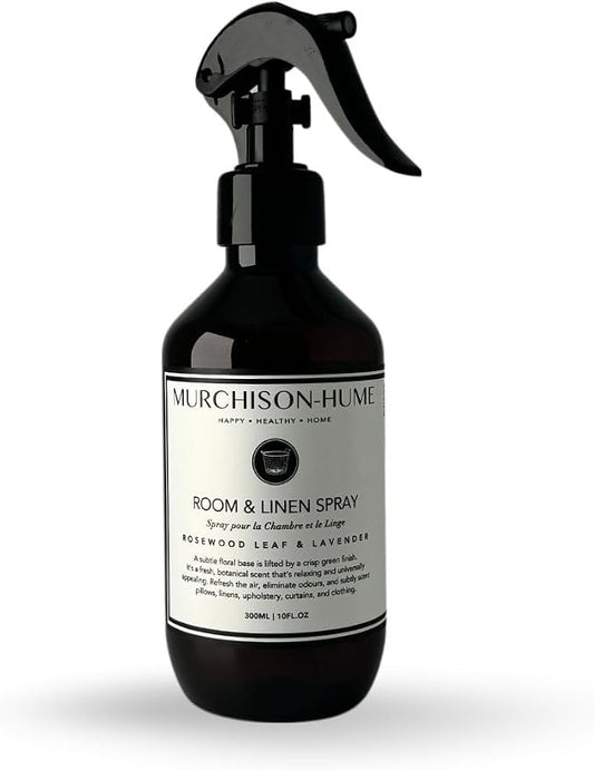 Murchison-Hume Luxury Room & Linen Spray – Rosewood Leaf & Lavender | Eco-Conscious, Plant-Based Fabric Mist & Air Freshener | Long-Lasting Scent, 10 fl oz