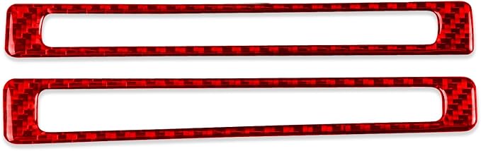 Real Carbon Fiber Trim for Ford Mustang Accessories | for 2009 2010 2011 2012 2013 2014 Gear Shift Button Frame Panel Cover Interior Thick Overlay Decal