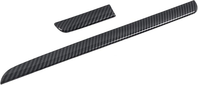 HIGH FLYING for Subaru WRX STI 2015-2021, XV Crosstrek 13-17 Car Accessories Center Console Dashboard Strip Decor Cover Trim ABS Carbon Fiber Grain 2pcs (Not Fit RHD)
