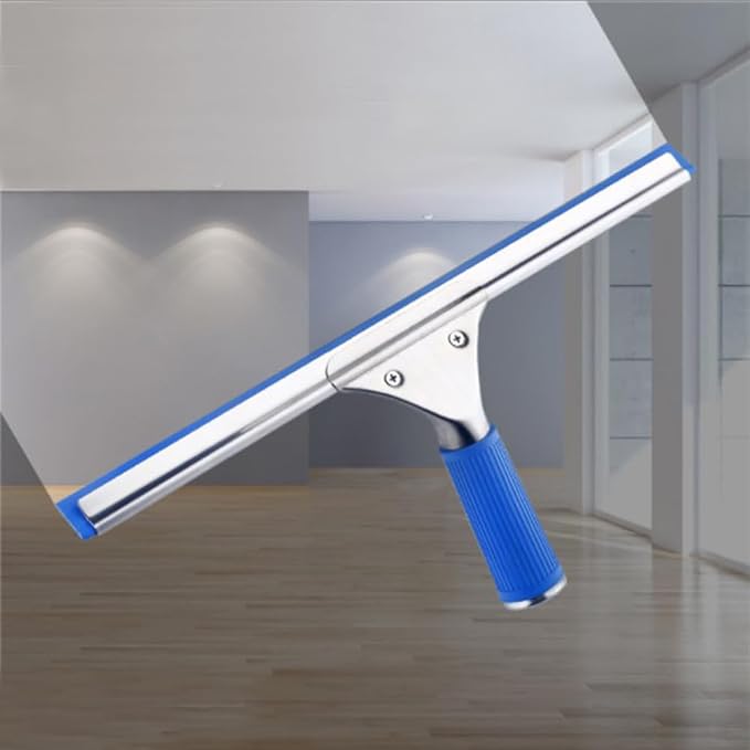 18 Inch Window Squeegee with Removable Blade Windows Clean Glass Cleaning Water Wiper (18in/45cm, Blue)