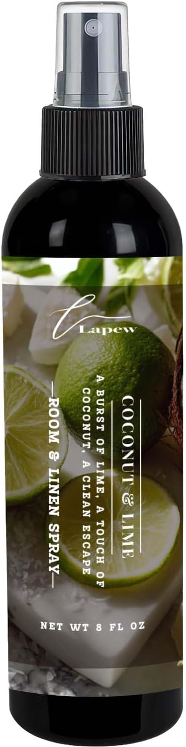 Lapew Room & Linen Spray | Fragrance Mist for Home, Car & Office | Fabric & Air Freshener | Neutralizing Mist | Made in USA | Coconut & Lime