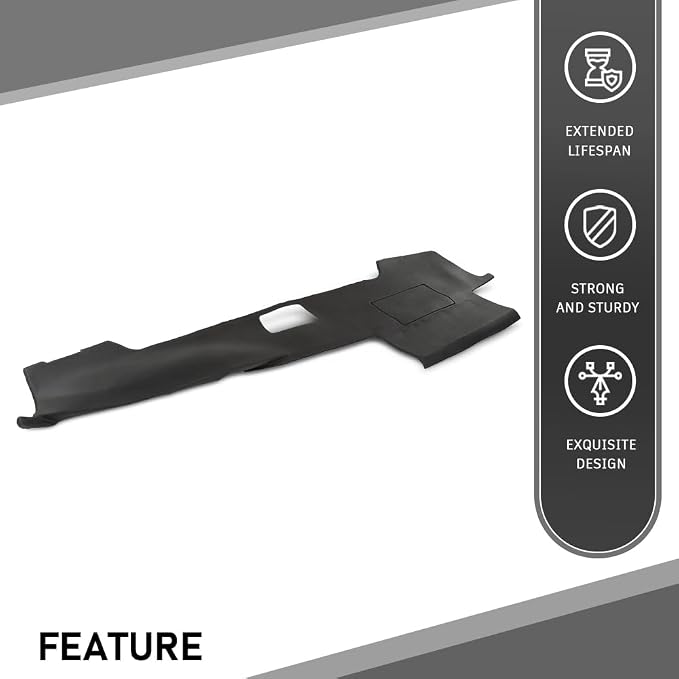 G-PLUS TPE Dash Cover Bezel Compatible with Toyota 4Runner 2003 2004 2005 2006 2007 2008 2009 11308SBLK Dashboard