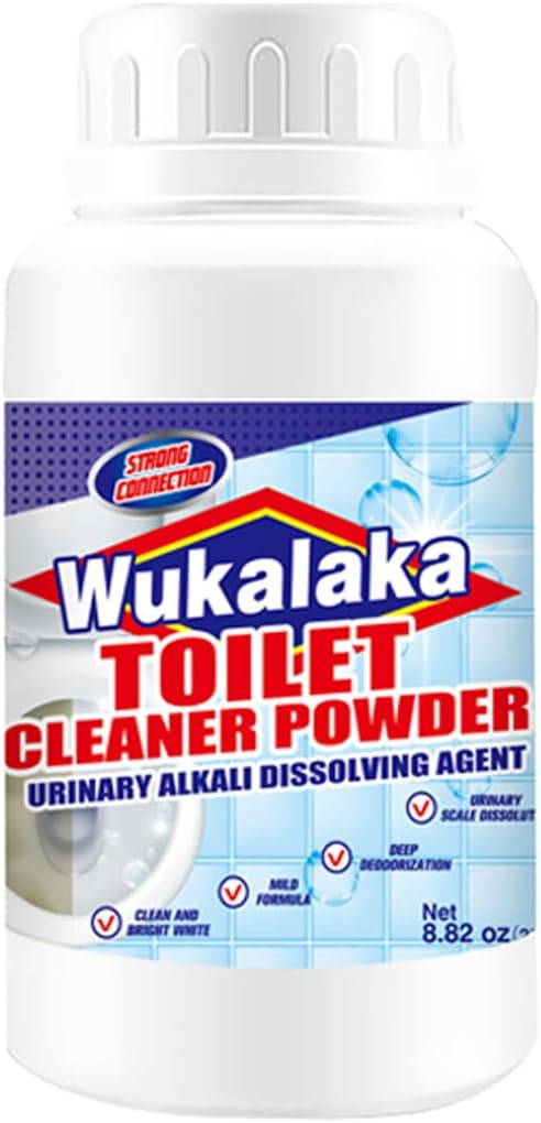 Toilet Bowl Cleaners, Deep Cleans Bottom Pipe Stains, 1 Pack | Deep Toilet Bowl Cleaning Powder penetrates bottom pipes to dissolve tough stains and limescale Efficient and Easy-to-Use