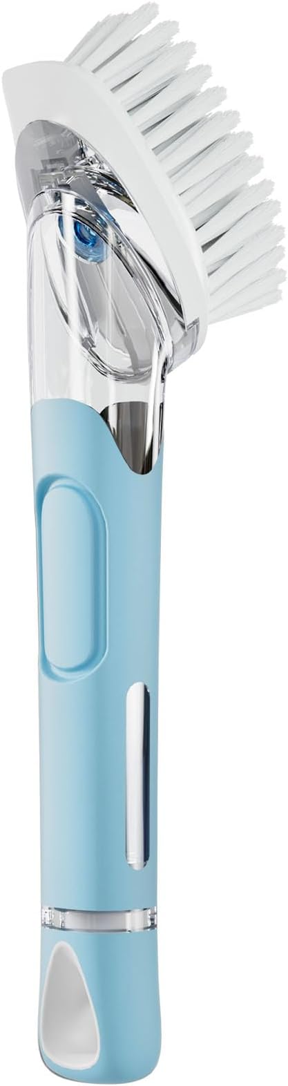 RIMAY Dish Brush with Soap Dispenser Dish Washing Brush with Handle | Soap Dispensing Dish Brush, Soap Brush for Kitchen Sink, Dish Wand Kitchen Brushes for Dishes/Pans/Pots/Sink (Blue)