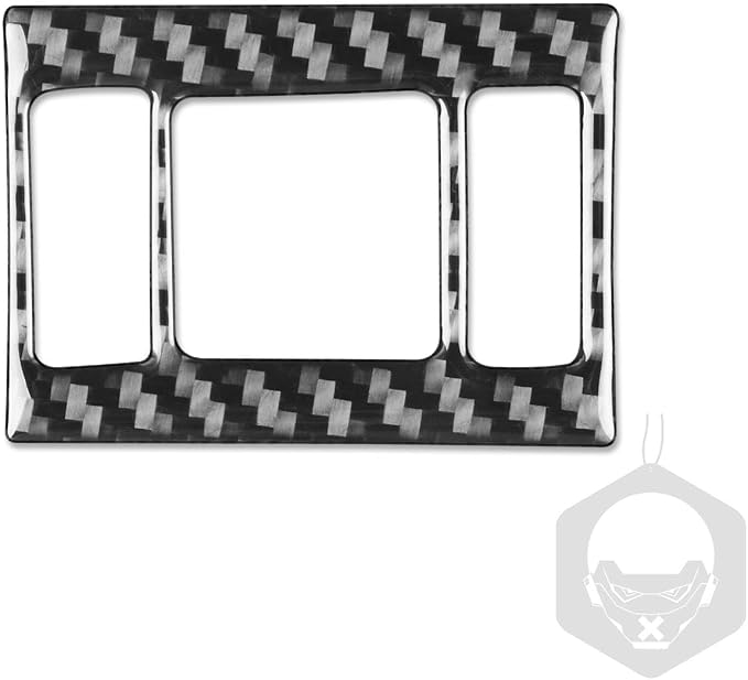 Real Carbon Fiber Trim for Audi 80A Q5 Accessories | for SQ5 2018-2025 Dash Warning Light Button Panel Frame Cover Sticker Interior Thick Overlay Decal