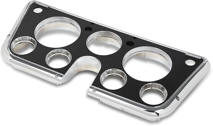 PIT66 Dash Bezel 7 Hole Cover Fit Chevy C10 Truck 1967-1972 Dashboard Cover | Black, Instrument Panel Trim, Interior Accessory, Easy Installation, Fit Chevy C10 Truck 1967-1972