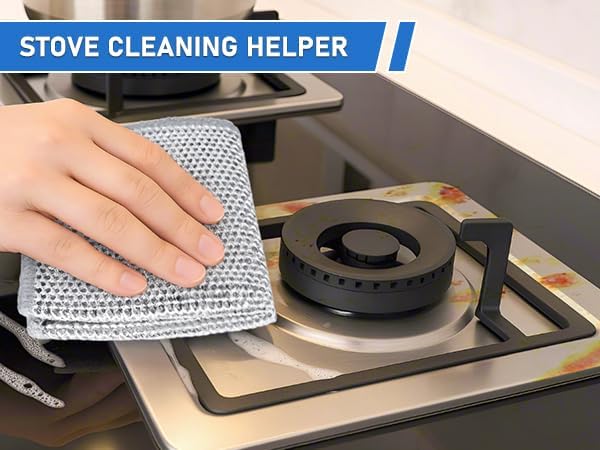 Aidoclip Non-Scratch Steel Wool Dishcloth - 50PC Set, Multi-Use Kitchen Scrubbers, Durable Cleaning Pads for Wet & Dry Use Grey (50pcs)