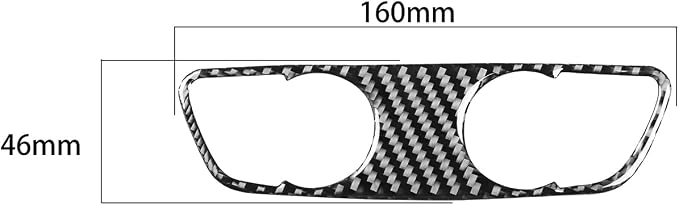 Real Carbon Fiber Trim for Audi Accessories | for B9 A4 S4 A5 S5 2020-2025 / RS5 2021-2025 Rear Reading Light Frame Panel Interior Thick Overlay Decal