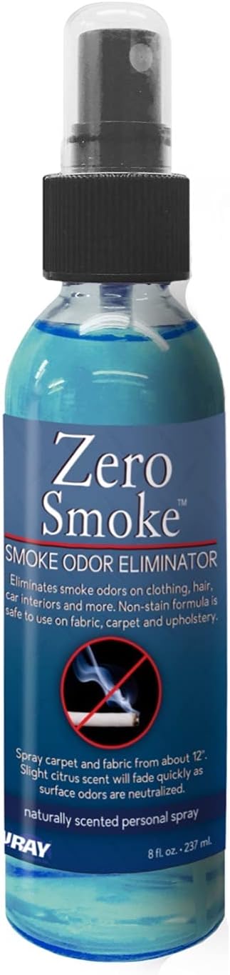 Jenray Zero Smoke Odor Eliminator Spray, 8 oz - Eliminates cigars, cigarettes, smoke odors as well as mold, food smells and musty rooms.