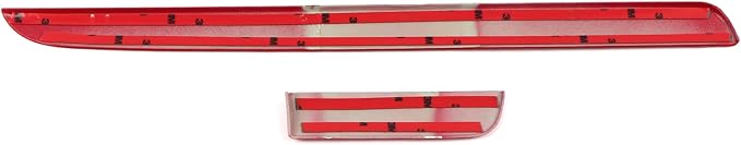 HIGH FLYING for Subaru WRX STI 2015-2021, XV Crosstrek 13-17 Car Accessories Dashboard Center Console Strip Decor Cover Trim ABS Red 2pcs (Not Fit RHD)