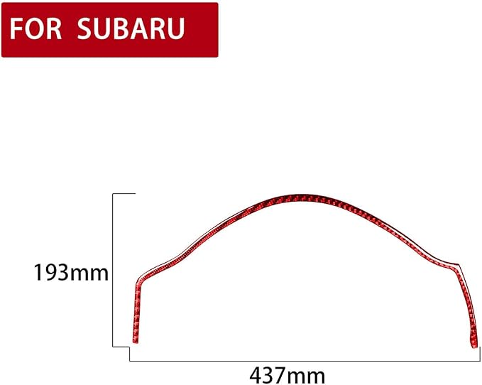 Red Trim Stickers Real Carbon Fiber Interior Instrument Panel Speedometer Surround Compatible with Subaru BRZ/Scion FR-S/Toyota 86 2016 2017 2018 2019 2020 Accessories Decals