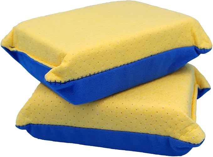 JJ KENT Captain Clearit Window Cleaner Sponge for Windshields, 2 Pack | Car window cleaner tool, non-scratch sponge for fog, steam, condensation, mirrors, glass, boats and bathroom surfaces