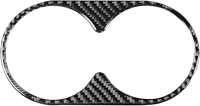 Real Carbon Fiber Trim for Honda CRV Accessories | for CR-V 2012 2013 2014 2015 2016 Rear Cup Holder Panel Frame Sticker Interior Thick Overlay Decal