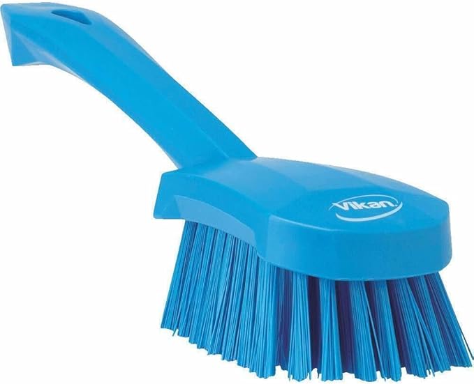 Vikan 41923 Brush,Washing,Stiff,10",PP/PBT,Blue