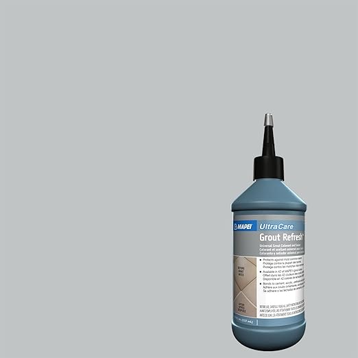 Mapei UltraCare Grout Refresh, Universal Grout Colorant & Sealer, 8 oz Bottle – Easy Grout Restoration & Protection, 5101 Rain