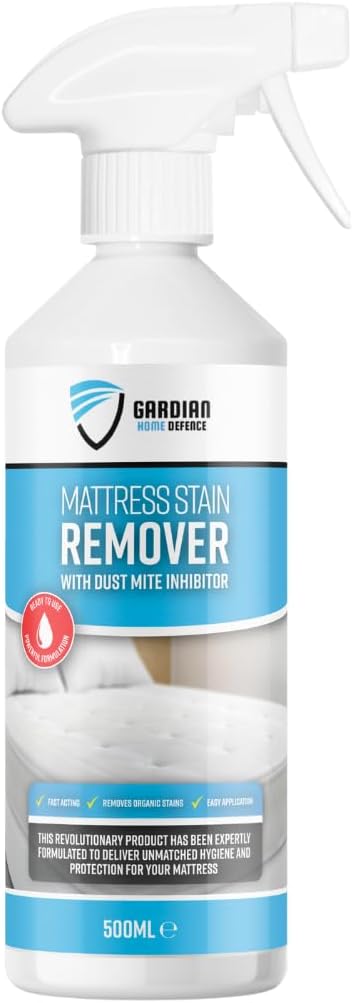 Gardian Mattress Stain Remover Spray Extra Strong 500ml Removes Urine Sweat Blood Fast Acting Cleaner